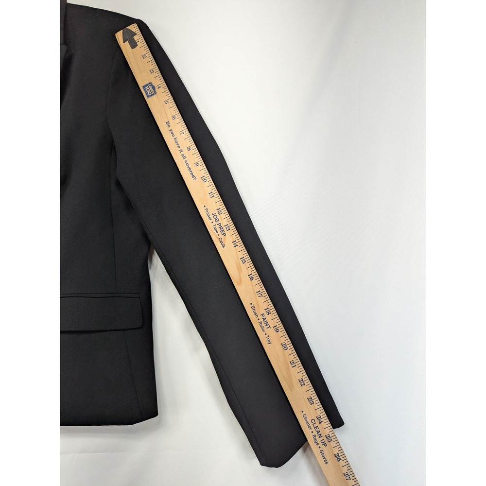 Calvin Klein Womens Black Two Button Tailored Blazer Jacket Size 12 Professional - Picture 6 of 10